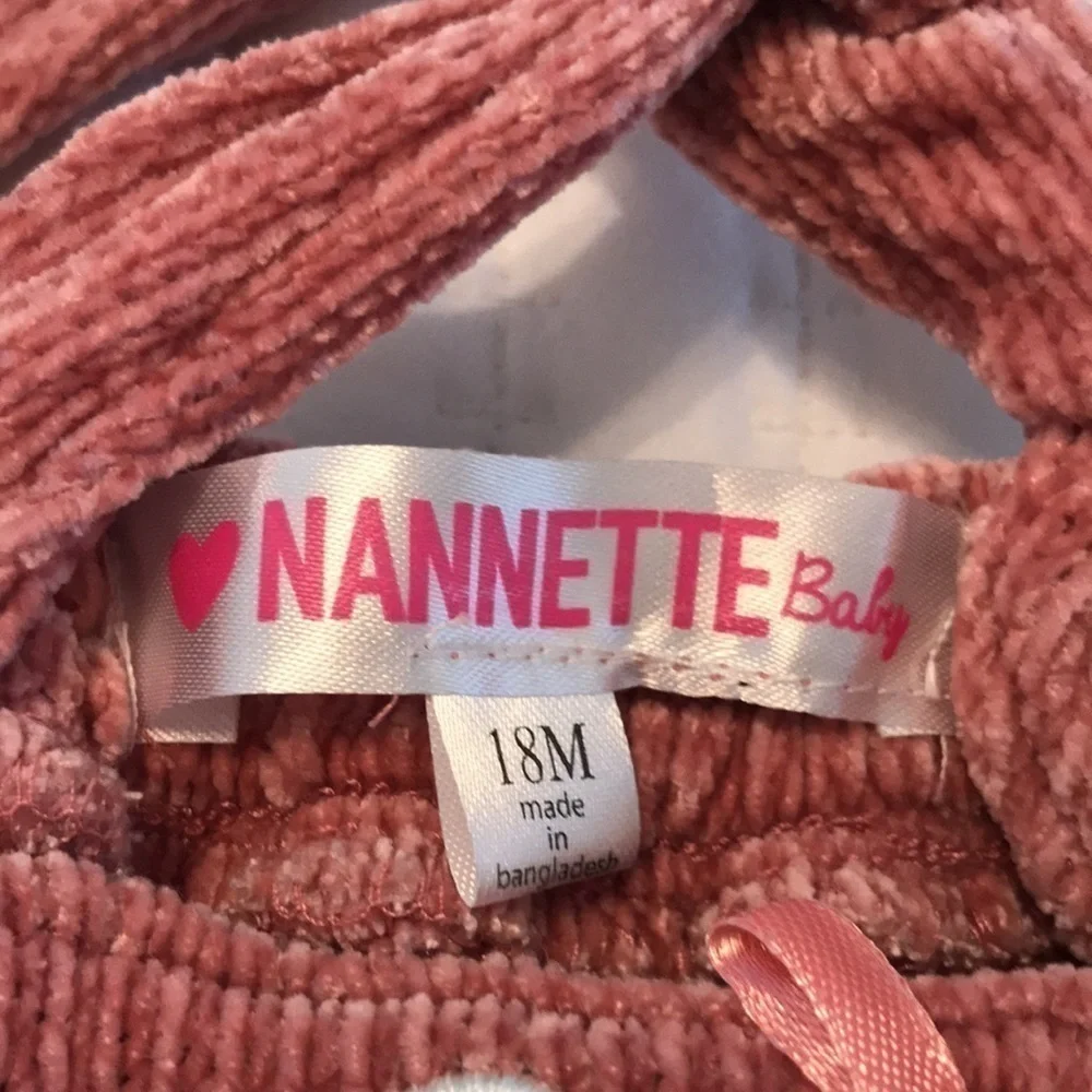 Nannette Pink Ribbed Jumper Dress Size 18 Months